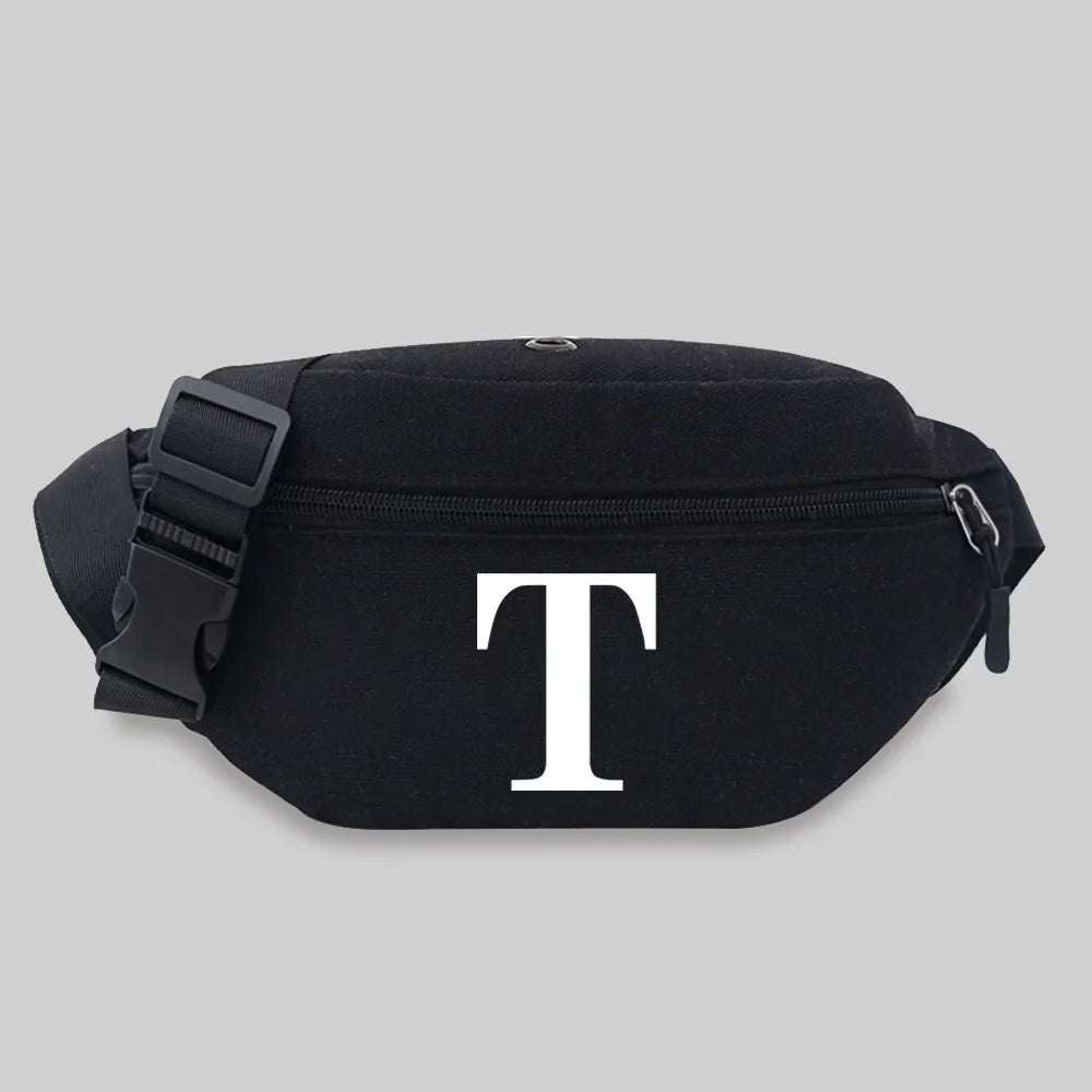 Women Travel Waist Bag Letter Name Series Crossbody Bag