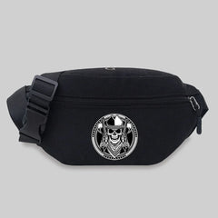 Skull Pattern Crossbody Bag Waist Storage Handbag