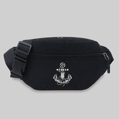 Skull Pattern Crossbody Bag Waist Storage Handbag