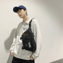 Street Waist Bag Unisex Outdoor Sports Fanny Pack Shoulder Bag Nylon Belt Bags