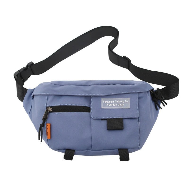 Street Waist Bag Unisex Outdoor Sports Fanny Pack Shoulder Bag Nylon Belt Bags