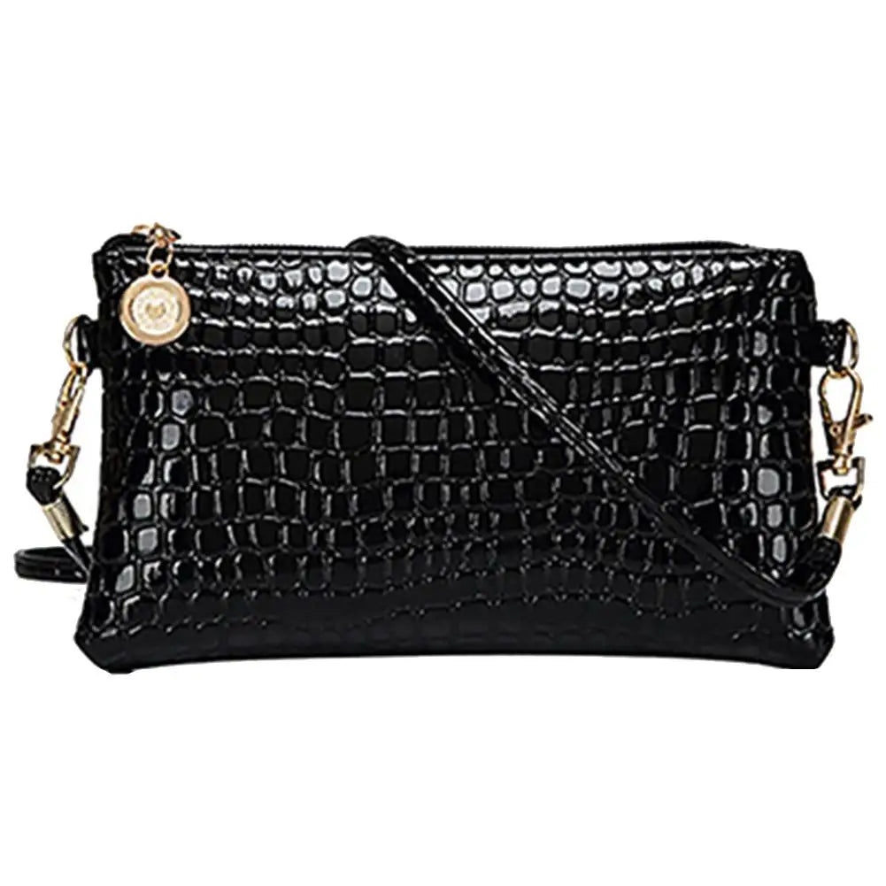Faux Leather Shoulder Bag Phone Pouch Crossbody Camera Bag