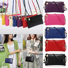 Faux Leather Shoulder Bag Phone Pouch Crossbody Camera Bag