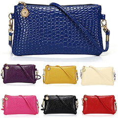 Faux Leather Shoulder Bag Phone Pouch Crossbody Camera Bag