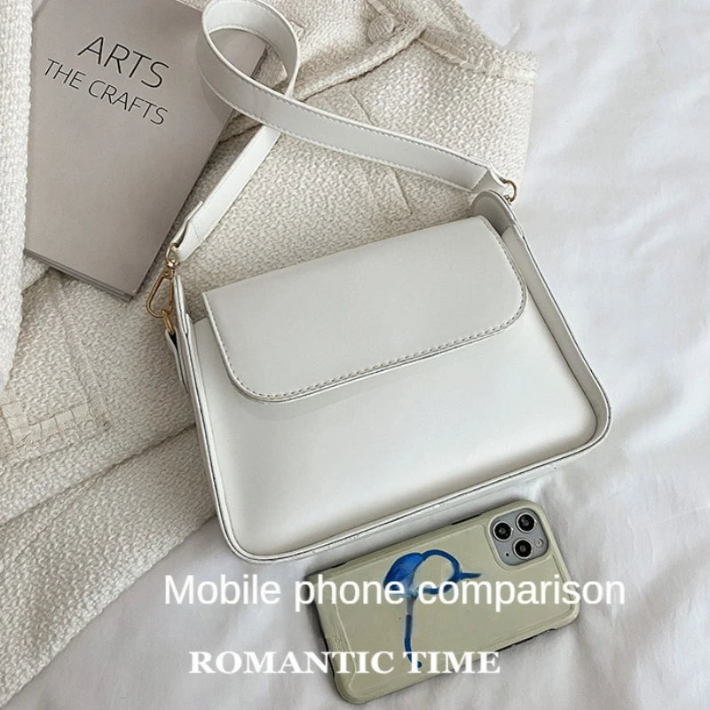 Small Flap Shoulder Bag PU Leather Handbag Clutch Crossbody Purse