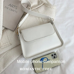 Small Flap Shoulder Bag For Women Solid Pu Leather Handbag Clutch Lady Crossbody