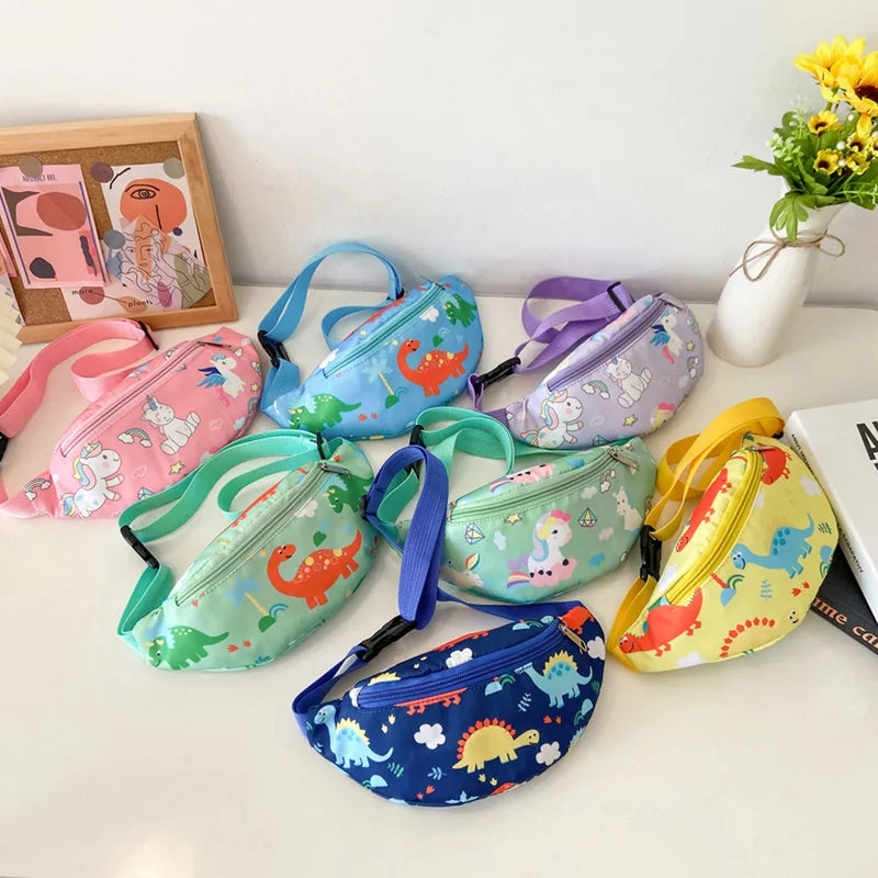 Child Waist Bag Dinosaurs Boy Fanny Pack Crossbody Bag
