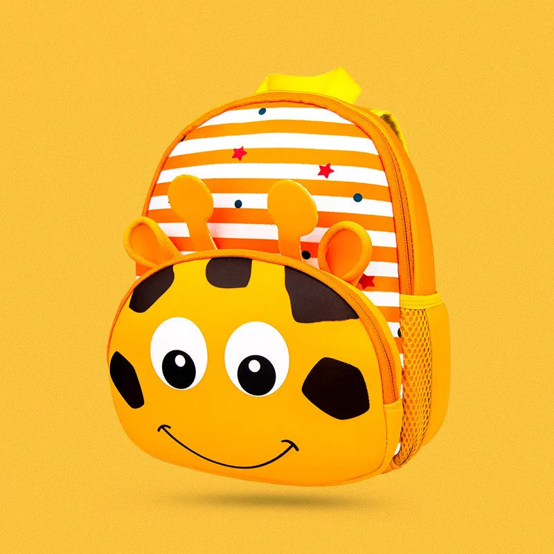 Children Backpack High Cartoon Animal School Bag Neoprene