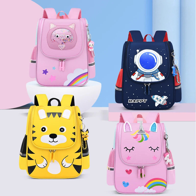Kids Astronaut Printing Backpack School Bag for Boys and Girls