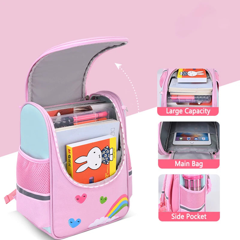 Kids Astronaut Printing Backpack School Bag for Boys and Girls