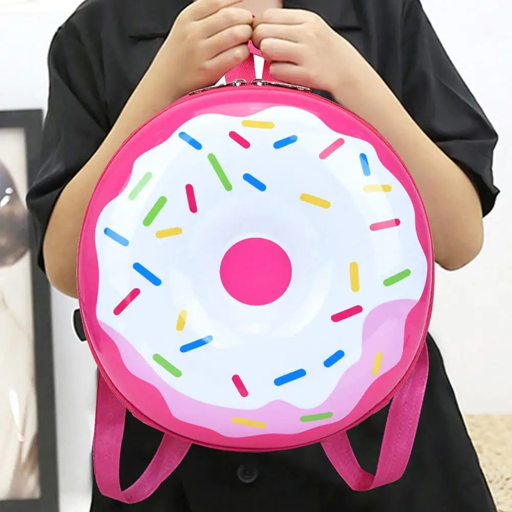 Kids Donut Rainbow Backpack Kindergarten School Book Bag Cartoon Casual Students