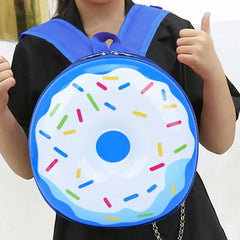 Kids Donut Rainbow Backpack Kindergarten School Book Bag Cartoon Casual Students