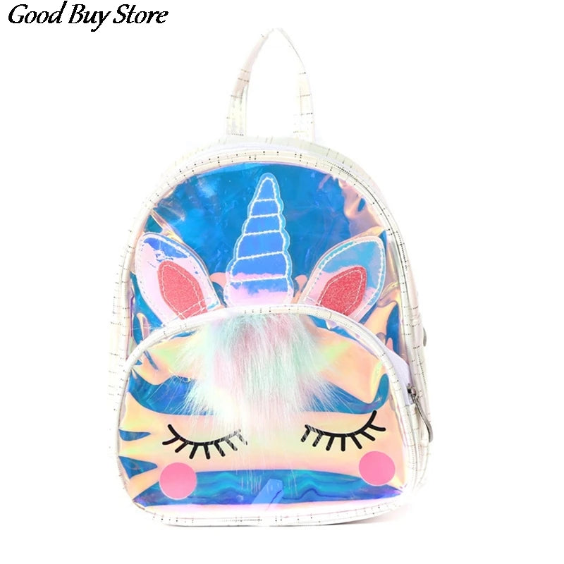 Kids Unicorn Jelly Backpack Waterproof School Bag