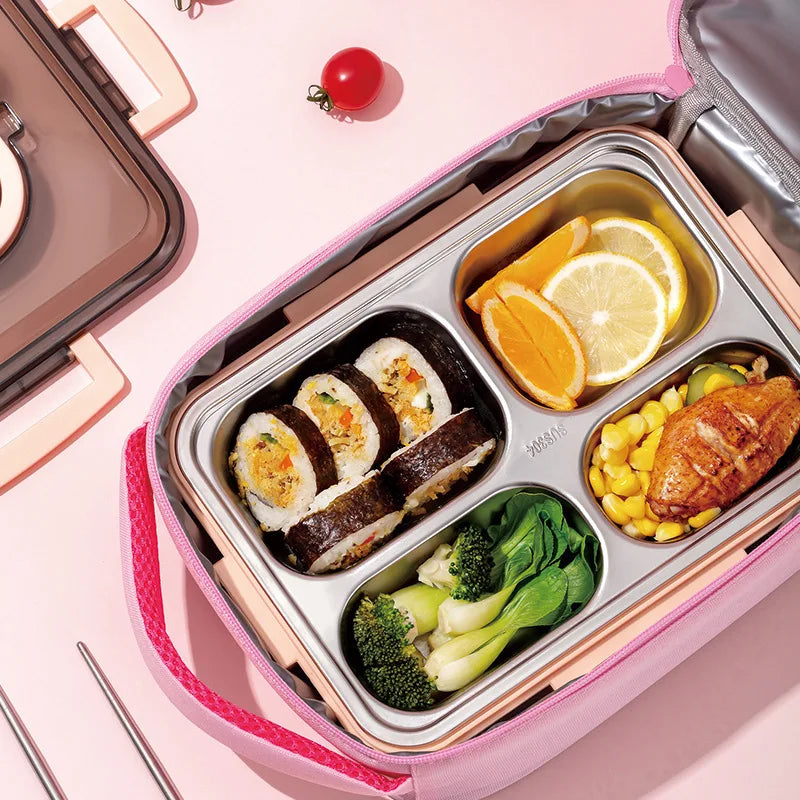 Kids Cartoon Lunch Bag Insulated Thermal Box for School Picnic Travel