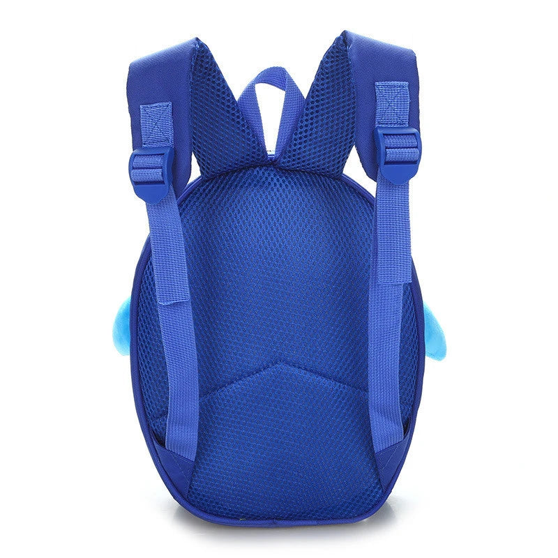 3D Cartoon Airplane Kindergarten Backpack for Girls Boys