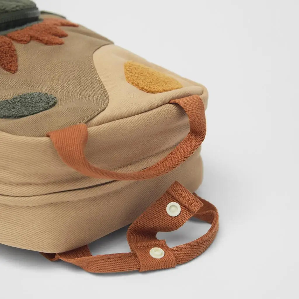Cartoon Dinosaur Kids Backpack with Double Handles - Cute Animal Design