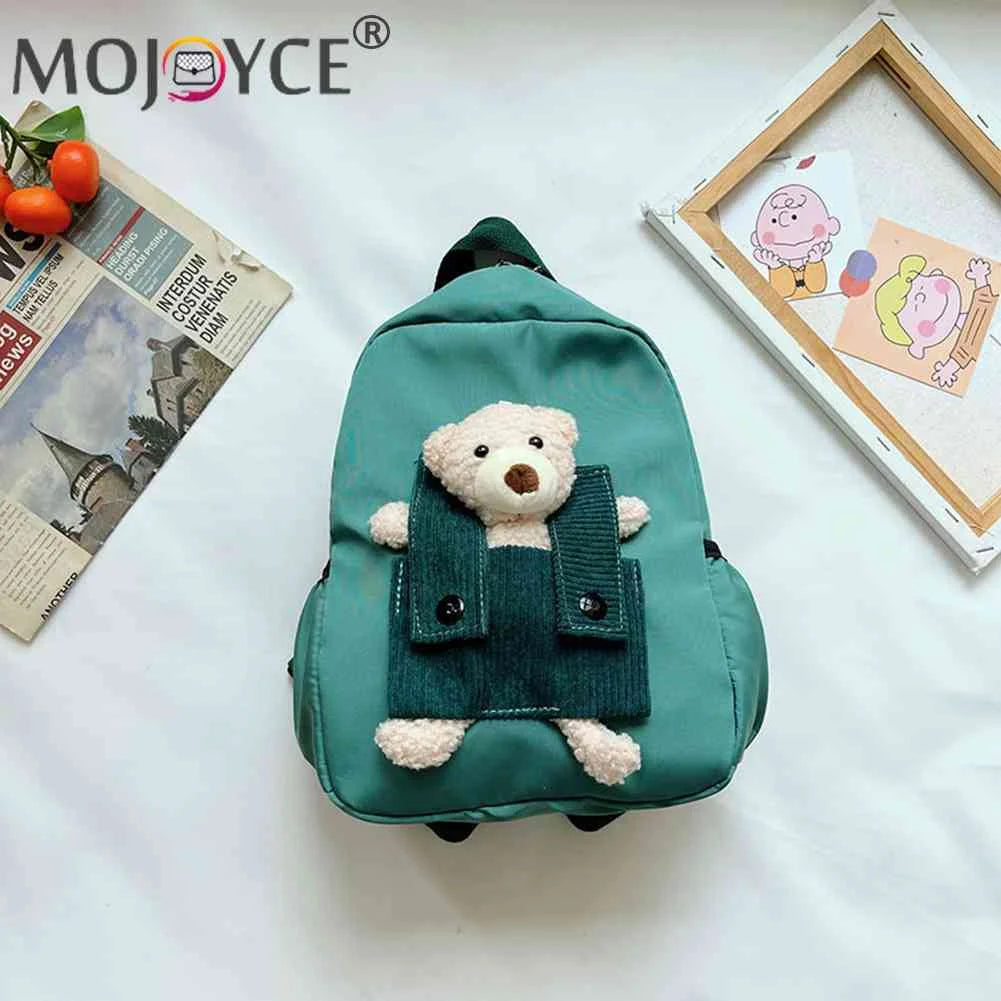 Kids Cartoon Bear Nylon Backpack for 3-8 Years Old