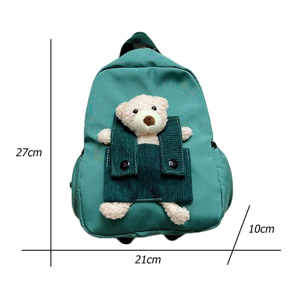 Cartoon Bear Nylon Kids Backpack Boys Girls Mini Book Bag Gift