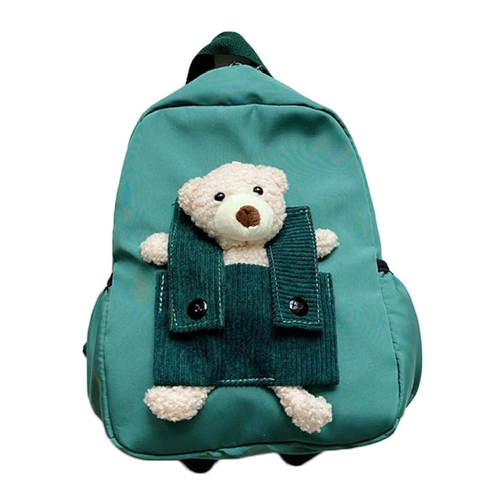 Cartoon Bear Nylon Kids Backpack for 3-8 Years Old