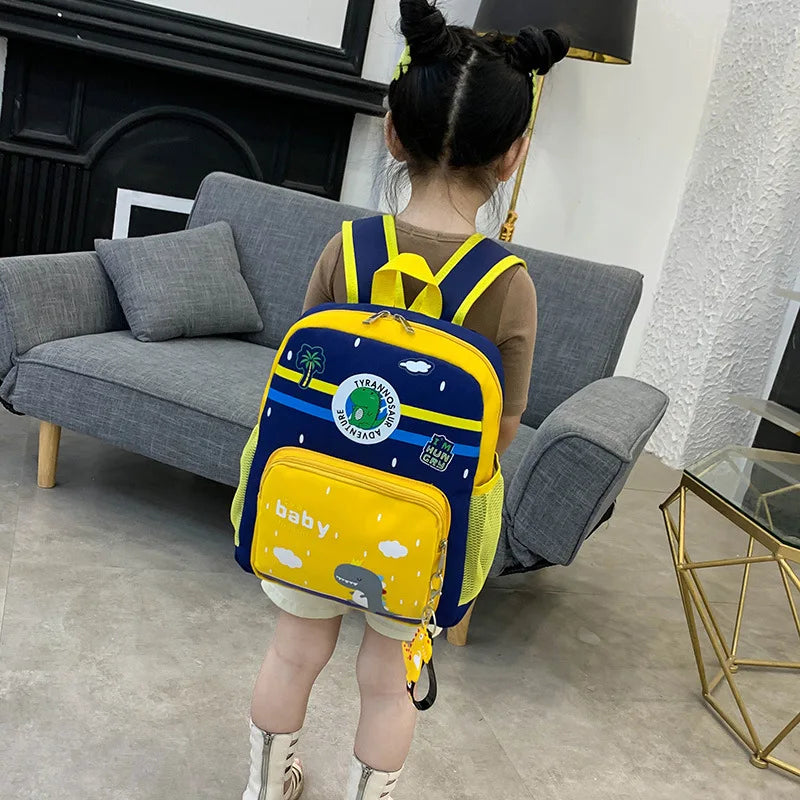 Dinosaur Print Backpack for Kids, Boys Girls School Bag