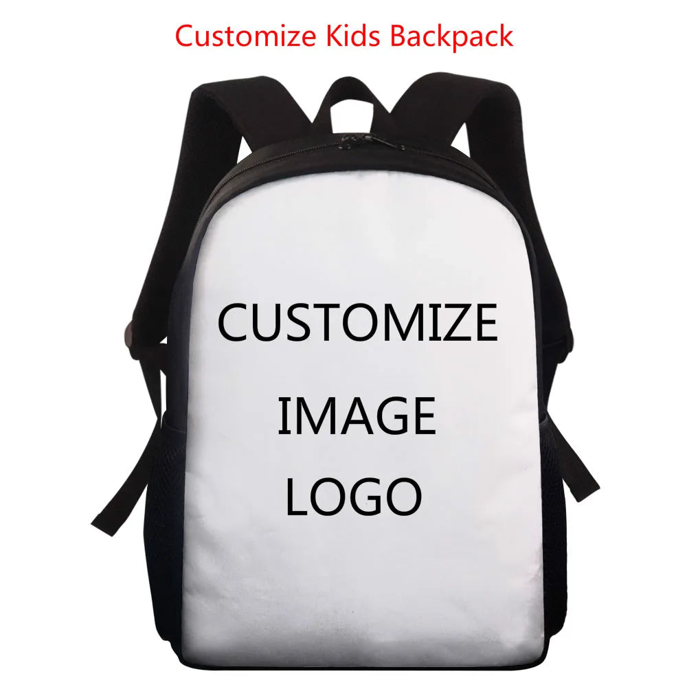 Children School Bags Boys Girls Horse Print Backpacks Schoolbag