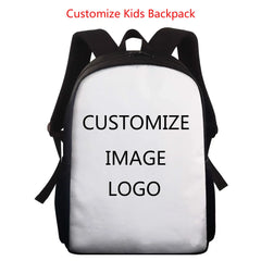 Children School Bags Boys Girls Horse Print Backpacks Schoolbag
