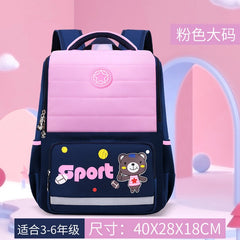 Cartoon Bear Kids School Backpack Waterproof Orthopedic Schoolbags