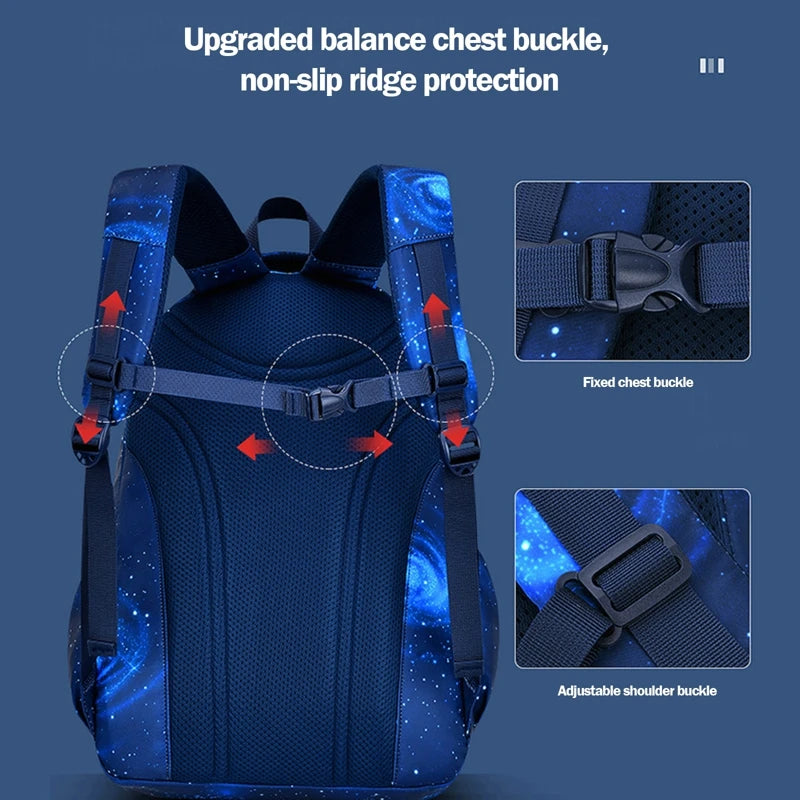 Waterproof Boy School Backpack for Kids Primary School Student