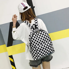 Girls' Plaid Print Nylon Backpack - Light Kids Backpacks