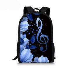 Piano Print Kids Schoolbag Toddler Boy Girl Mini Backpack Bookbag