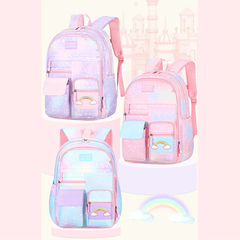 Waterproof School Bags Girls Boys Travel Satchel Teens Backpacks