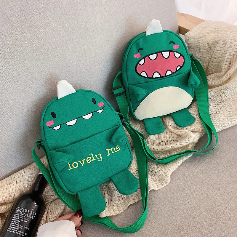 Fun Monster Green Small Satchel for Kids