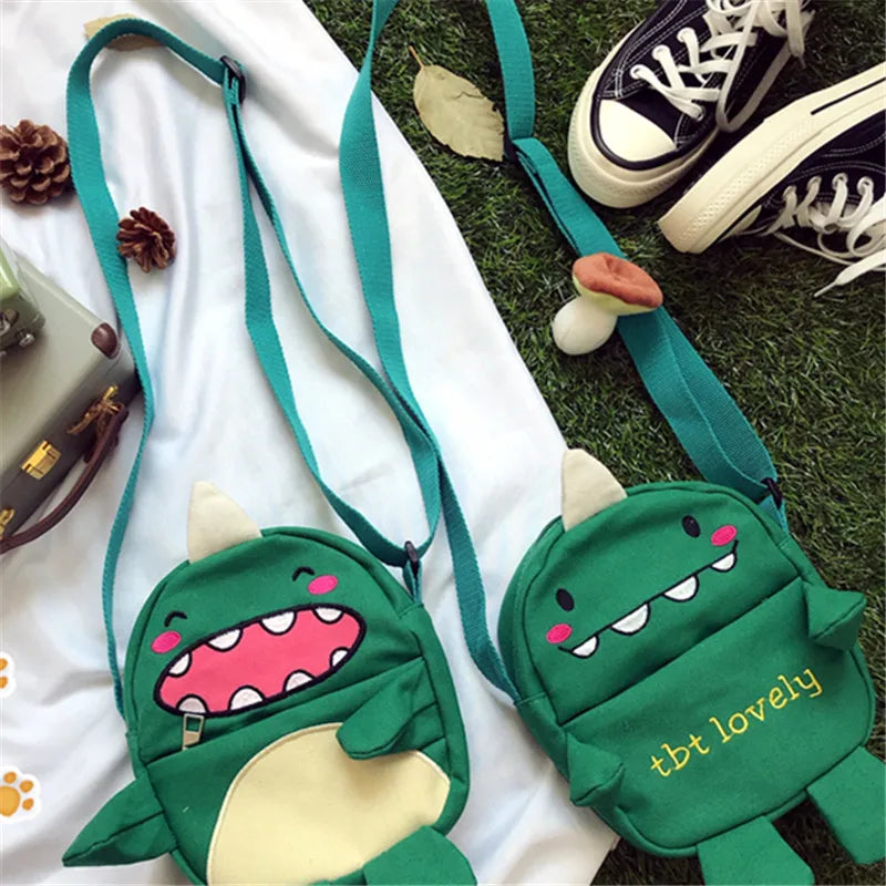 Fun Monster Green Small Satchel for Kids