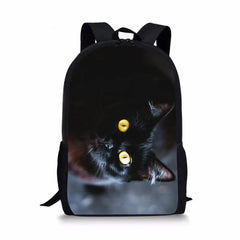 Kids School Bags Cats Pattern 3D Large Capacity Primary Student Bookbags