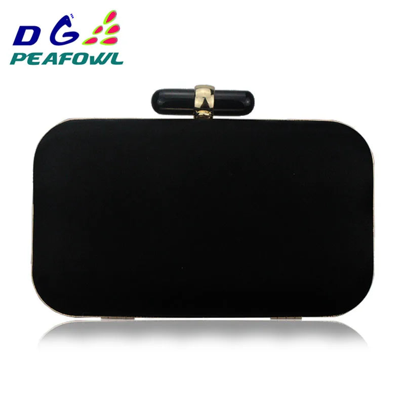 Golden Embroidery Flower Pattern Clutch Evening Bag