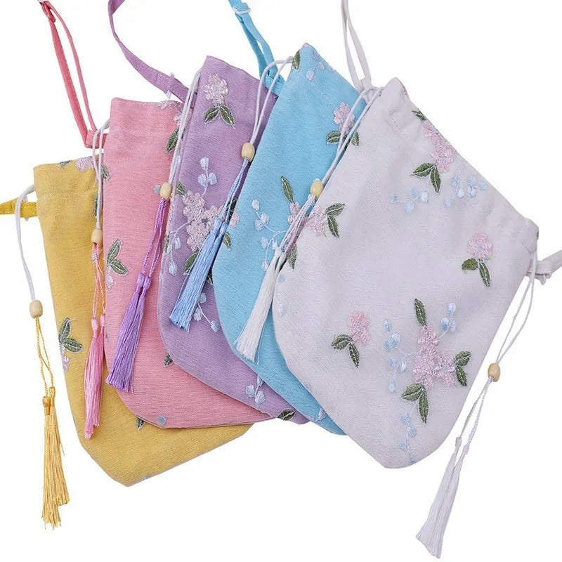 Chinese Ancient Style Bag Mori Series Small Bag Canvas Messenger Bag