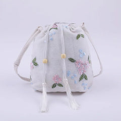 Chinese Ancient Style Bag Mori Series Small Bag Canvas Messenger Bag