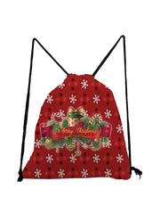 Christmas Snowflake Gift Shoe Pocket Big Capacity Travel Bag