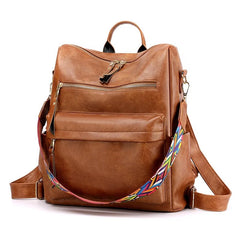 Chuwanglin Women Backpack Youth Leather Female School Bagpack D103011