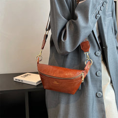 Classic Birds Pattern Woolly Women Bag Outdoor Casual Chest Bags