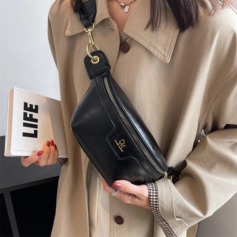 Classic Birds Pattern Woolly Women Bag Outdoor Casual Chest Bags