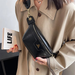 Classic Birds Pattern Woolly Women Bag Outdoor Casual Chest Bags