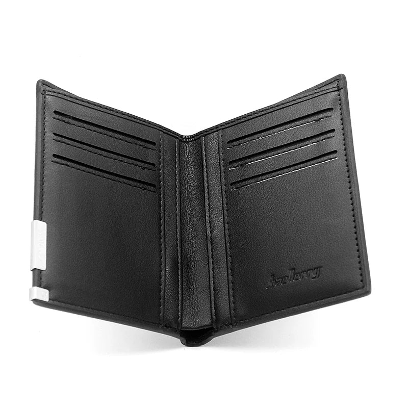 Classic Cross Leather Wallet Men Women Slim Credit Card/ID Holders