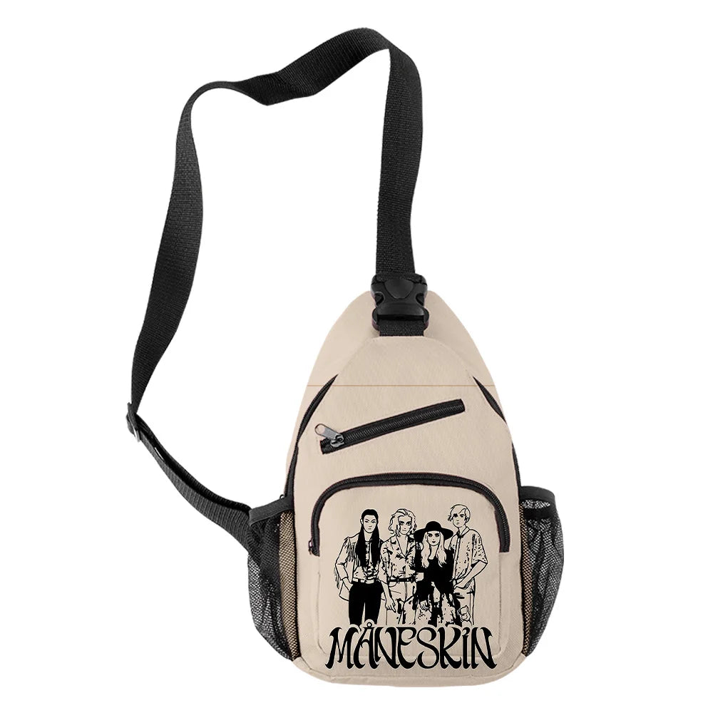 Funny Maneskin Kids Chest Bag Outdoor Sports Travel