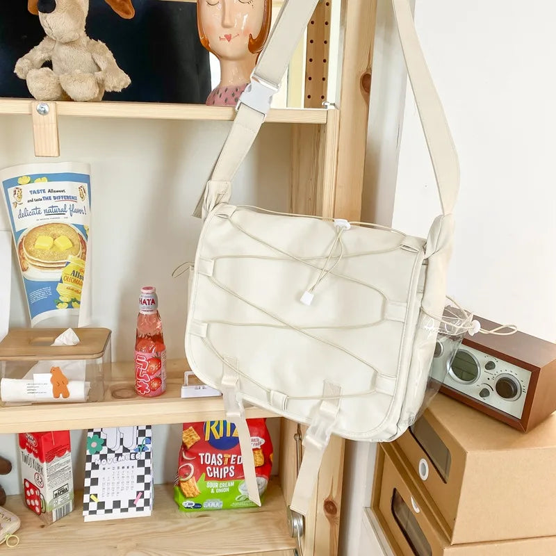 Lovely Pink ItaBag Shoulder Bag Girls Transparent Waterproof Soft Clear
