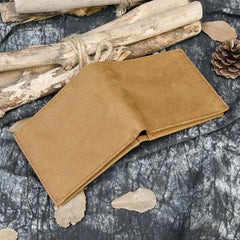 Men's Classic Leather Wallet 2 Folds Business Style Pocket Purse