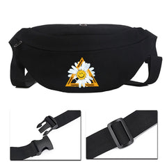 Daisy Pattern Print Waist Bag for Outdoor Sports