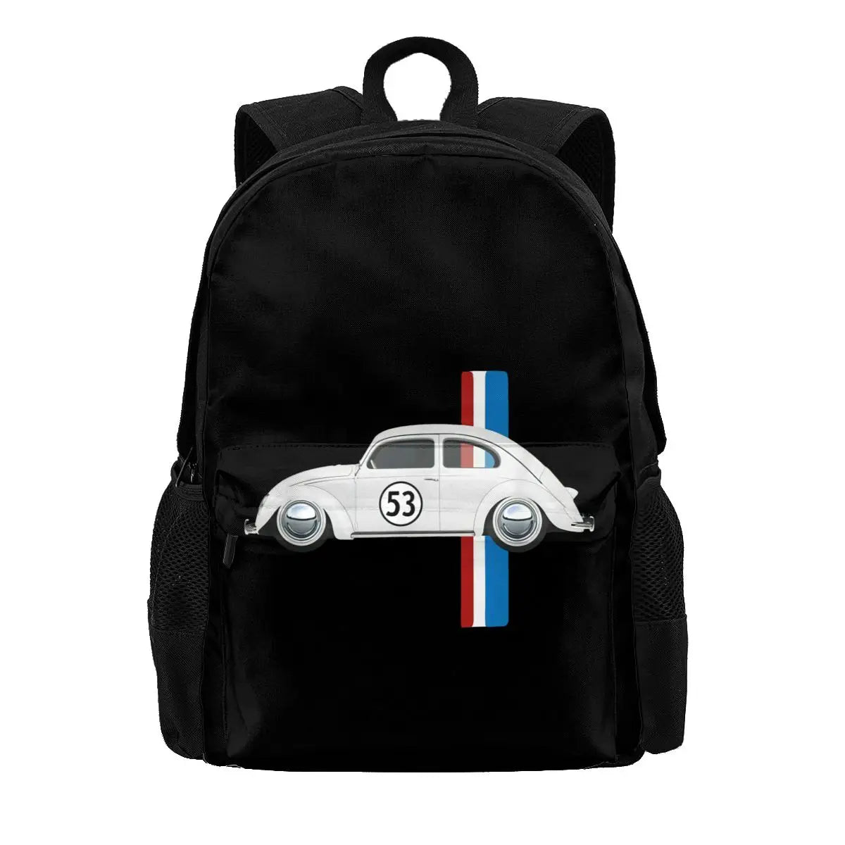 Classic Vintage Car Oldtimer 53 Bug Buggy Beetle Herbie Large Capacity Backpack