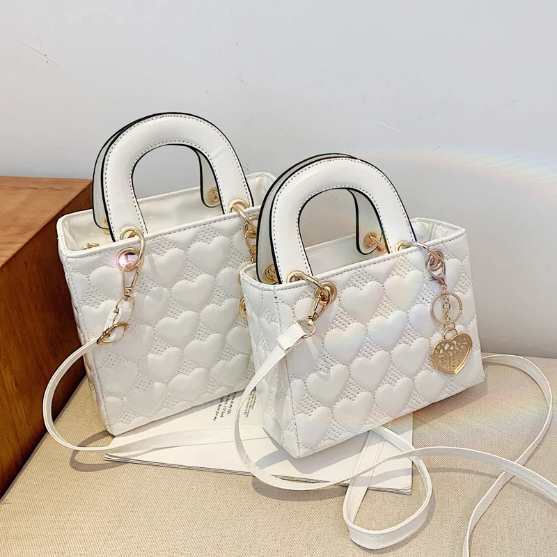 Heart-shaped Lady Handbag Dress Purse Crossbody Bags For Women Totes