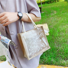 Clear Graffiti Handbag Transparent Shoulder Beach Tote Clutch